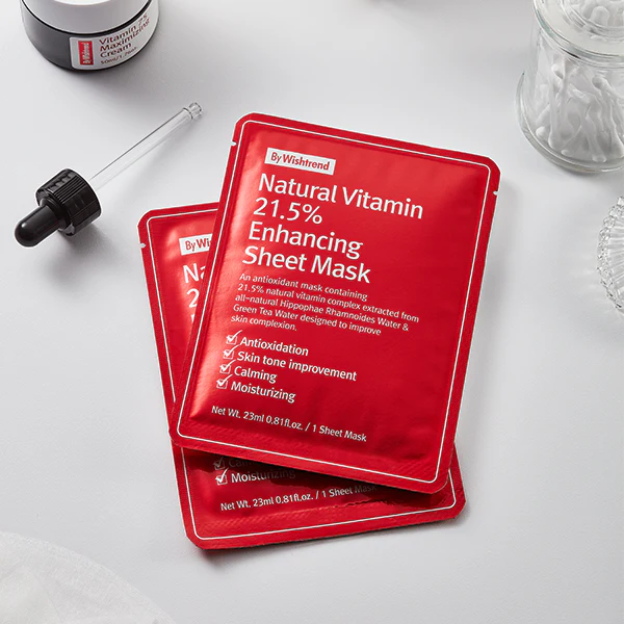 BYWISHTREND Natural Vitamin 21.5 Enhancing Sheet Mask (23ml)