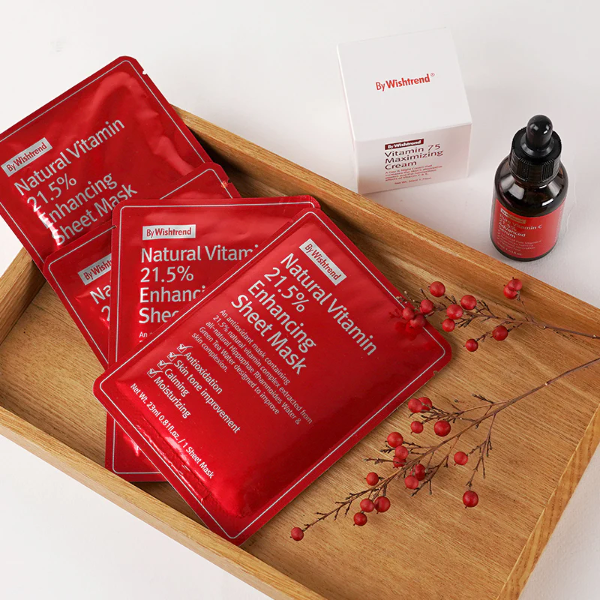 BYWISHTREND Natural Vitamin 21.5 Enhancing Sheet Mask (23ml)