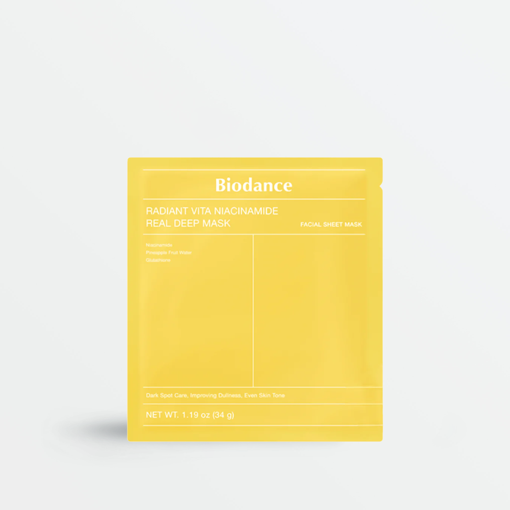 BIODANCE Radiant Vita Niacinamide Real Deep Mask (1pc or 4pcs)