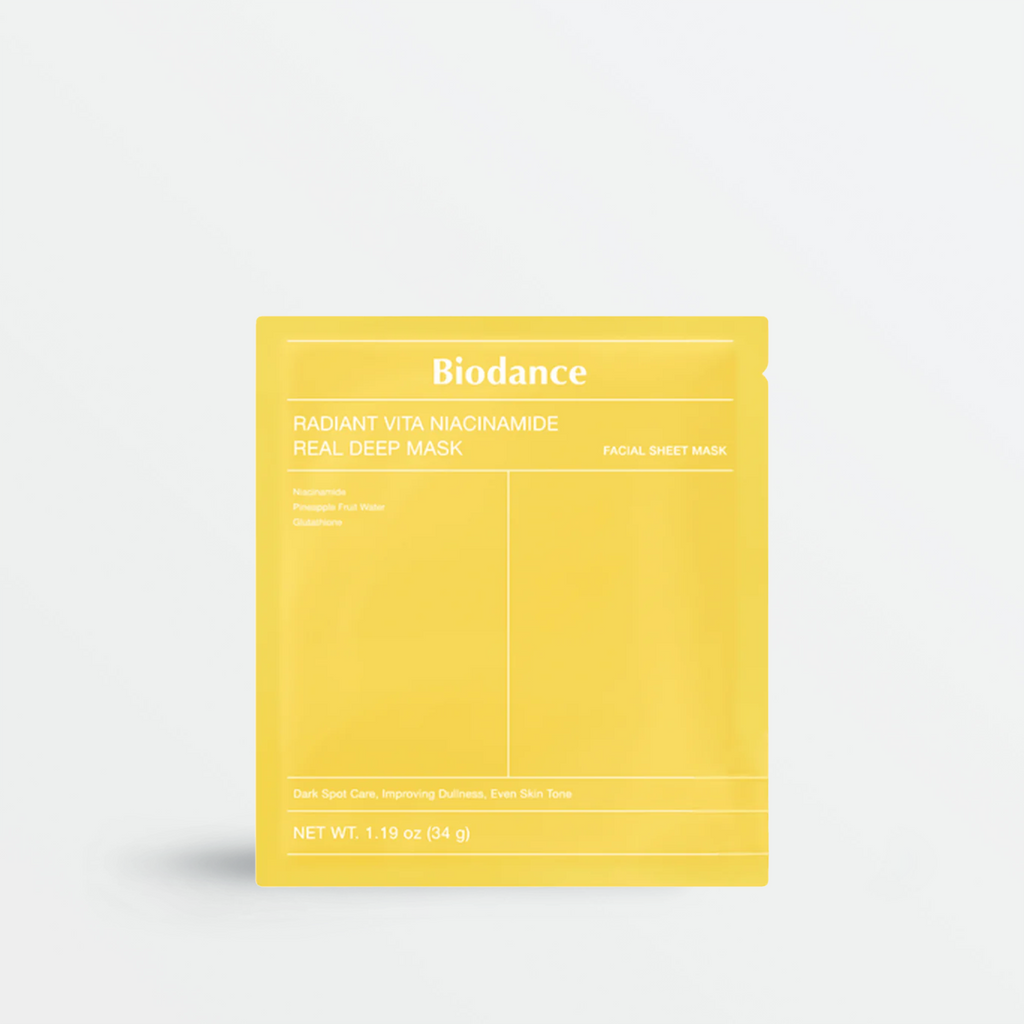 BIODANCE Radiant Vita Niacinamide Real Deep Mask (1pc or 4pcs)