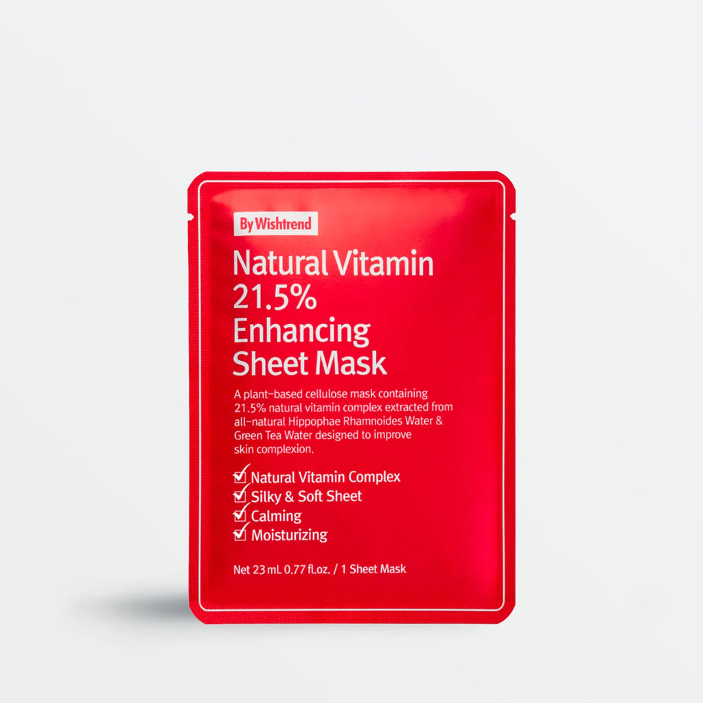 BYWISHTREND Natural Vitamin 21.5 Enhancing Sheet Mask (23ml)