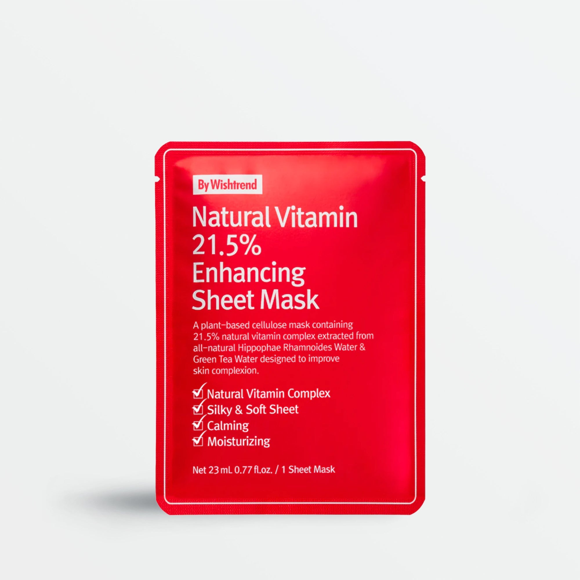 BYWISHTREND Natural Vitamin 21.5 Enhancing Sheet Mask (23ml)